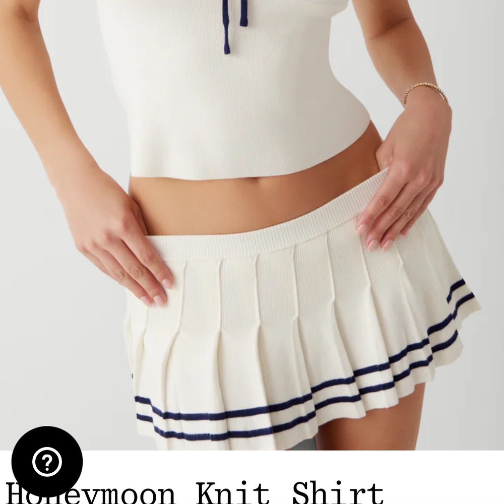 Frankies Bikini Honeymoon Knit Pleated Skort! XS SOLD OUT ONLINE
